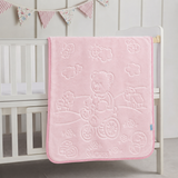 بطانية حفر سادة طبقتين - beige-1 - ملابس رضع وحديثي الولادة سكلاموتا بيبي