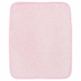 Plain crescent-shaped blanket, two layers