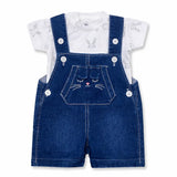 Girls' jeans overalls