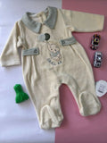 سالوبيت مواليد قطيفة - 3-6-months - ملابس رضع وحديثي الولادة سكلاموتا بيبي