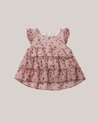 فستان بيبي بناتي شيفون بنقشة