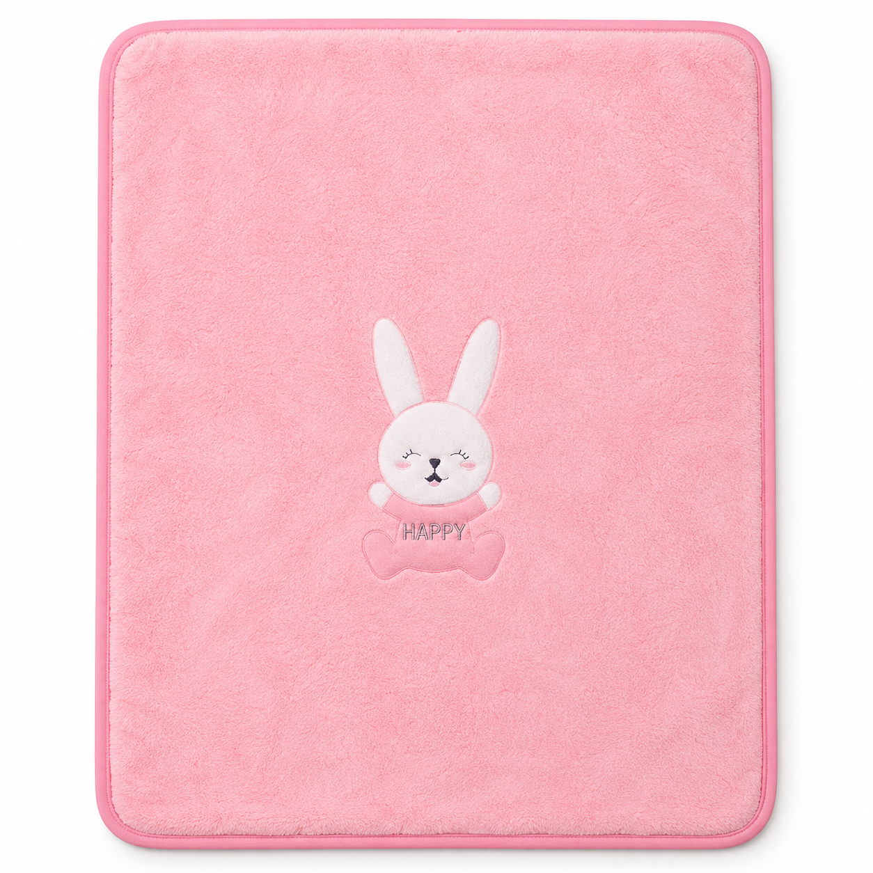 Plain embroidered blanket