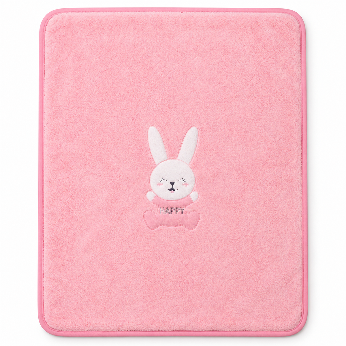 Plain embroidered blanket