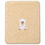 Plain embroidered blanket