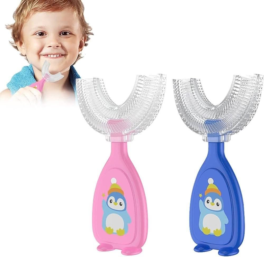فرشاة للأسنان على شكل حرف "U"