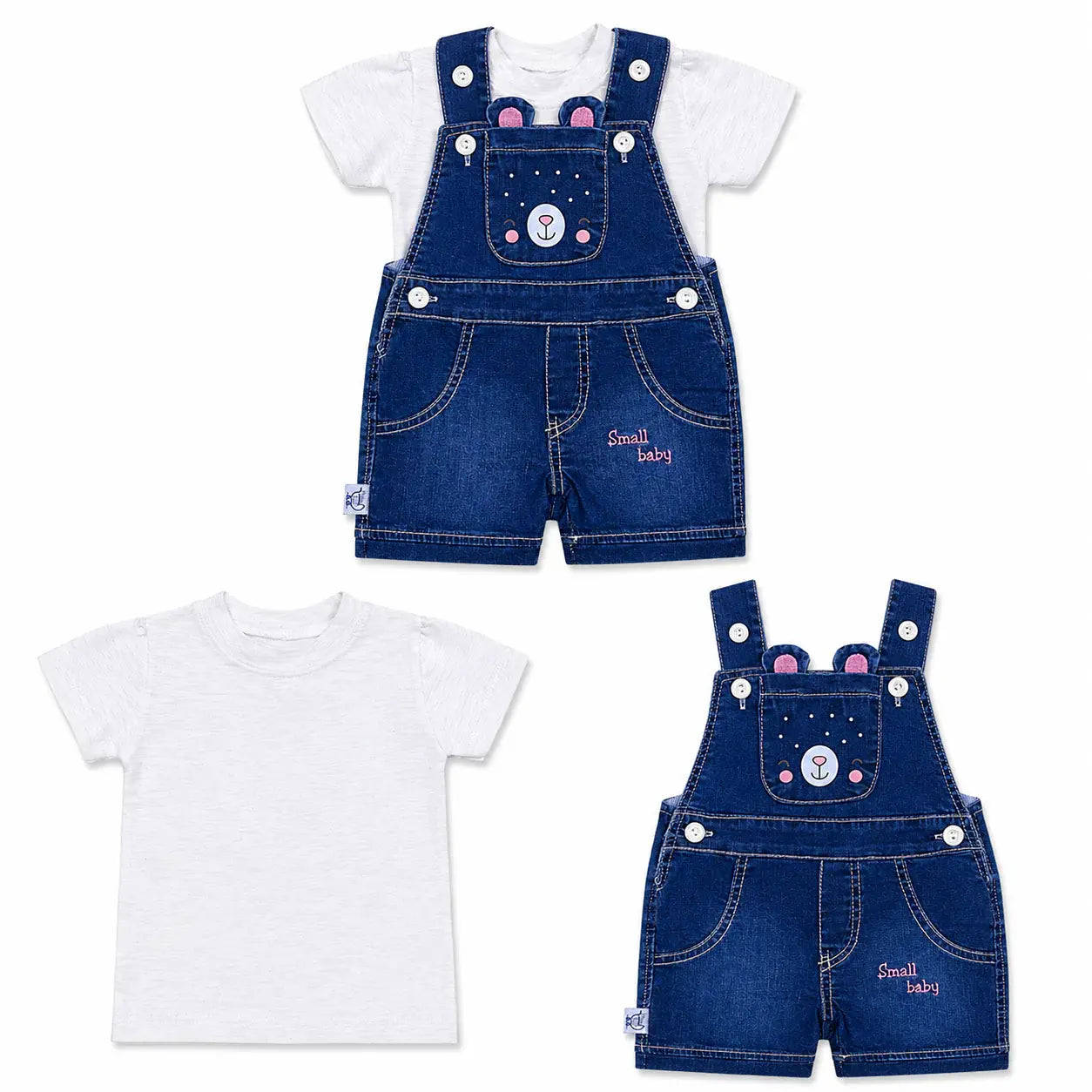 Girls' jeans overalls