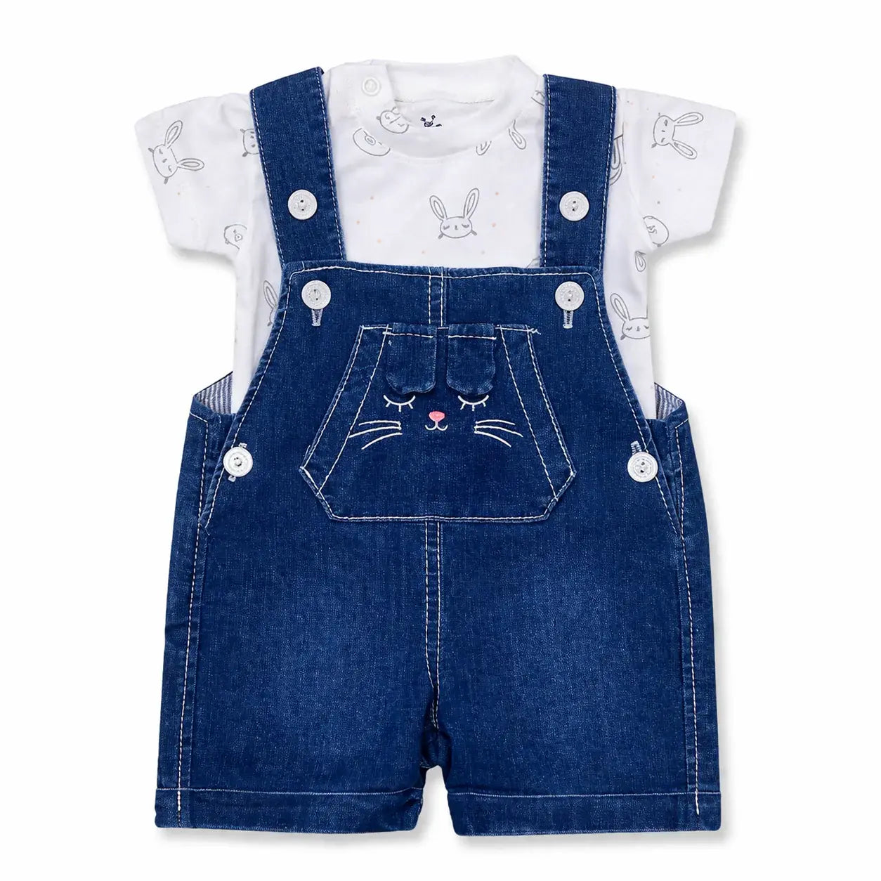 Girls' jeans overalls