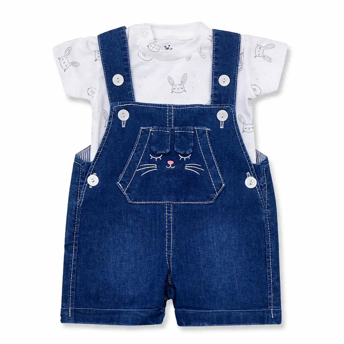 Girls' jeans overalls