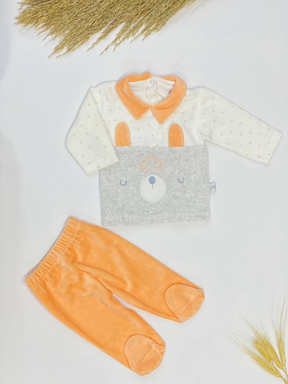 بيجامة مواليد قطيفة