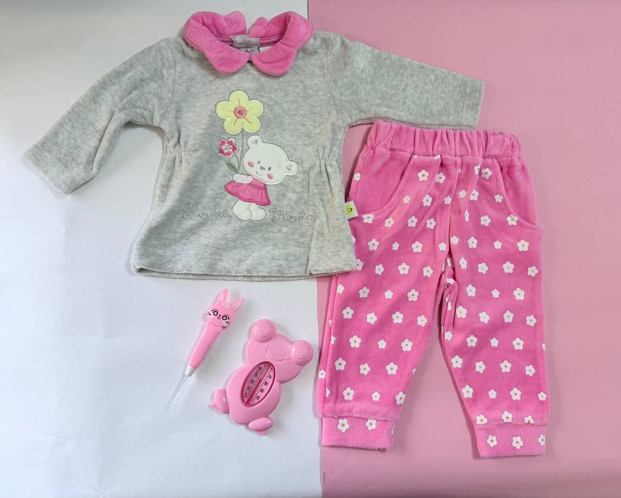 - بيجامة مواليد قطيفة