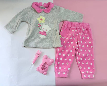 بيجامة مواليد قطيفة