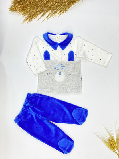 بيجامة مواليد قطيفة