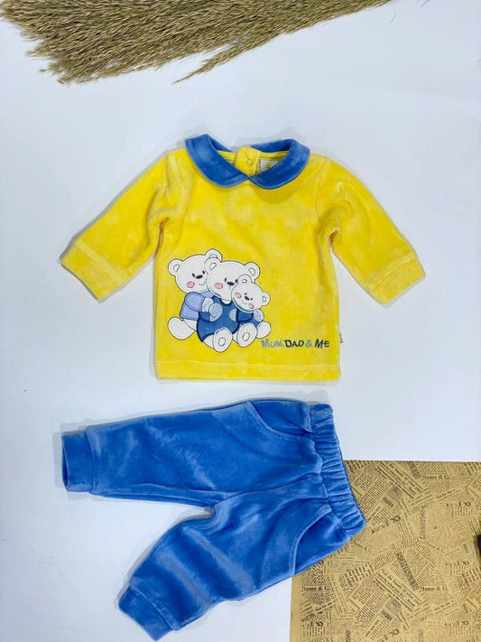 بيجامة مواليد قطيفة